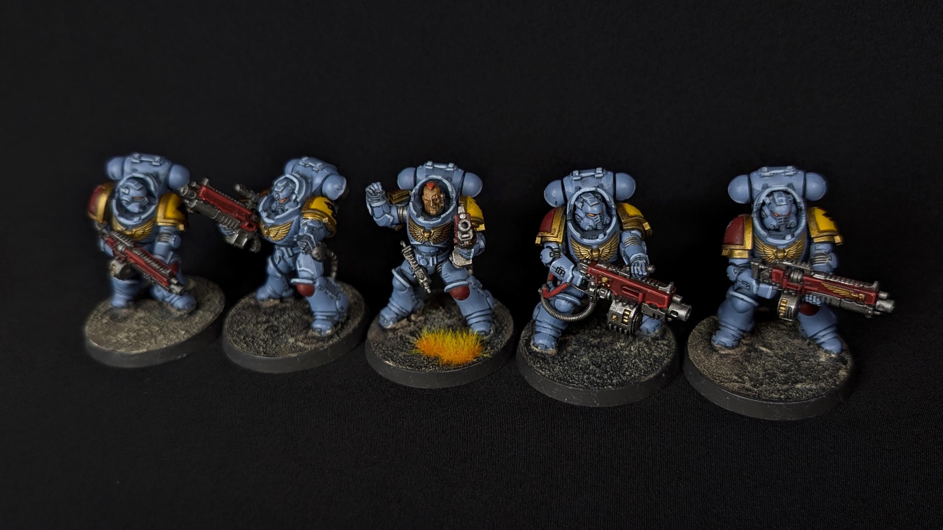 Warhammer 40K – Space Wolves Primaris Intercessors – Figurines Propaint (assemblées/peintes)