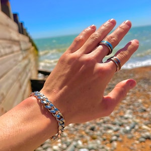 Silver Mens Bracelet, Mens Bracelet, 11mm Cuban Bracelet, Mens Silver Bracelet, Satinless Steel Man Bracelet, Mens jewelry, Stainless Steel,
