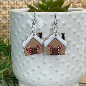 Gingerbread House Earrings