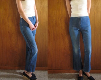 1970s Wrangler SOFT straight leg blue jeans, xs