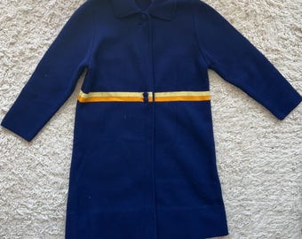 Vintage 1970s Italian knit I. Magnin Girls Coat