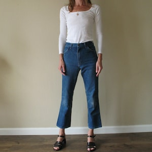 Vintage 1970s Rustler cropped denim jeans XS