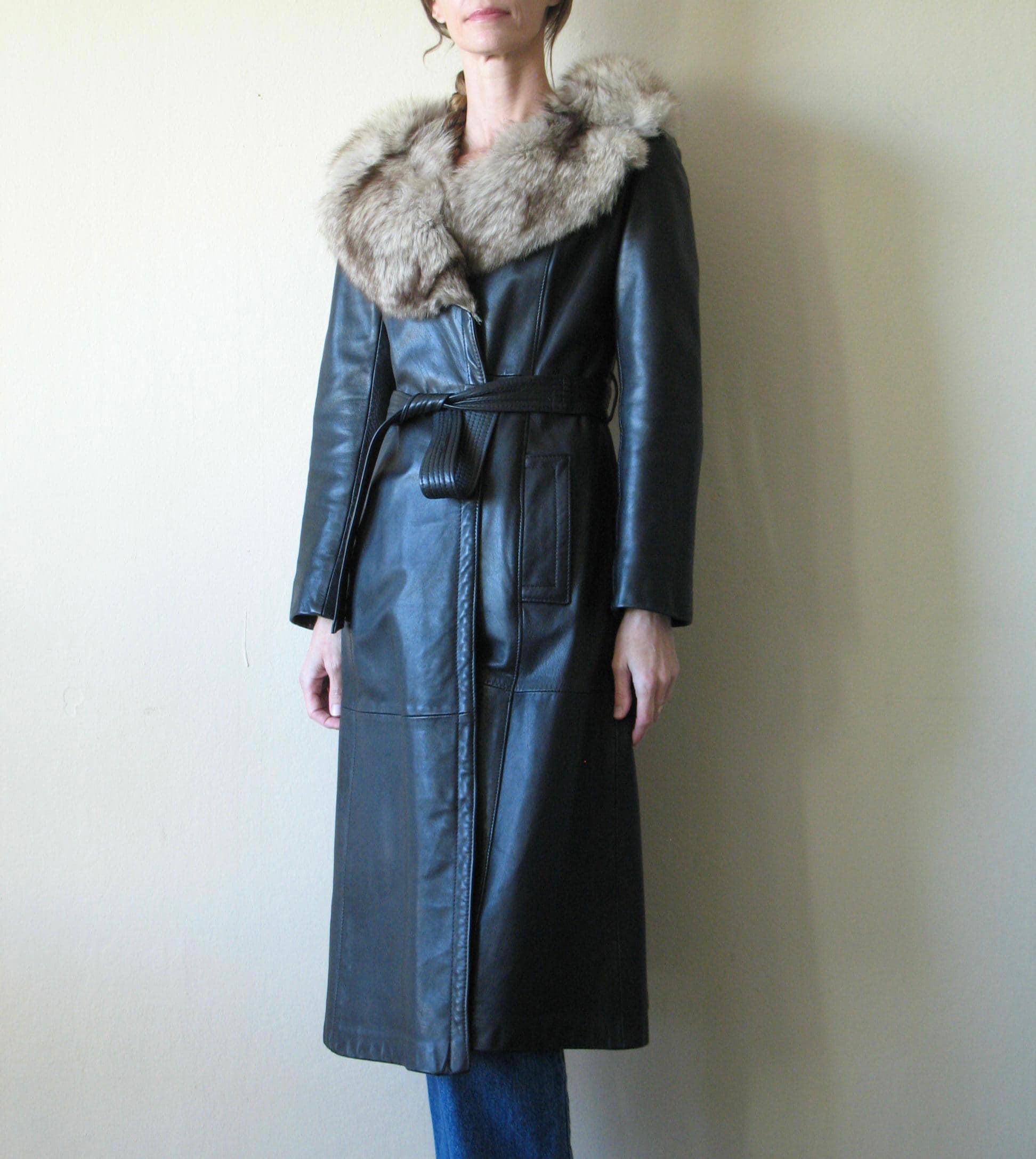 Vintage Mod Leather Jacket Xs - Etsy
