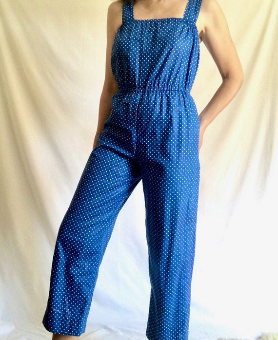 polka dot handmade jumpsuit, s