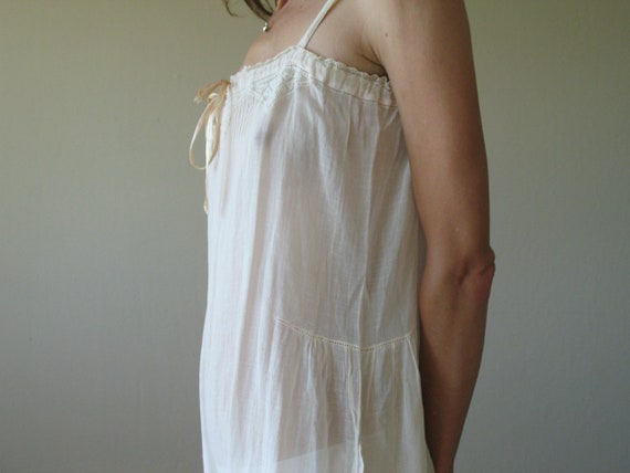 1920-30s soft pink camisole onesie xs-s - image 5