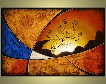 Contemporary abstract, Original modern art painting 36inch, by Jacob