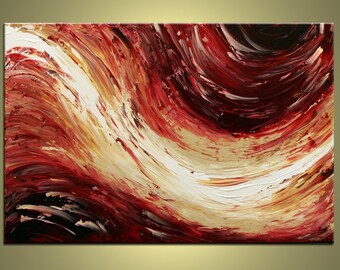 Contemporary abstract, modern art painting 36 inch by J. Pazera