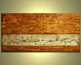 Painting 48", original painting on canvas, contemporary abstract, thick oil paint, Express Shipping, By Jacob Pazera