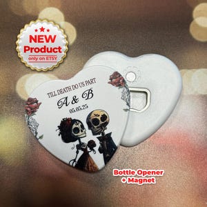 Recuerdos de boda con temática "Hasta que la muerte nos separe", regalos de boda personalizables al por mayor para invitados, recuerdos de boda, regalos de boda