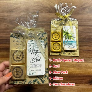 Recuerdos de boda personalizables para invitados al por mayor, souvenirs de boda, paquetes de regalo para invitados, recuerdos de boda, chocolates, abrebotellas