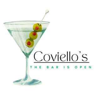 Customizable Martini Coaster set 4 pk Cocktail lovers gift Host gift Home bar Hardboard Back Square