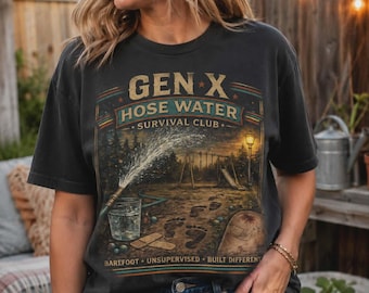 Gen X Hose Water Survival Club Retro 80s Childhood Design (Digital Download)
