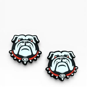 Georgia Football Silicone Focal Beads