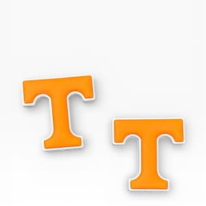 Orange College Football Silicone Focal Beads