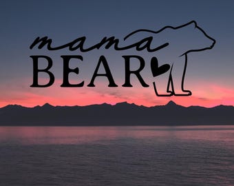 Mama Bear Vinyl Decal: Car, Truck, Laptop Accessory