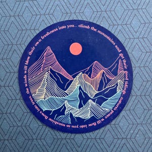 Mountain stickers - outdoor sticker, camping sticker, hiking sticker