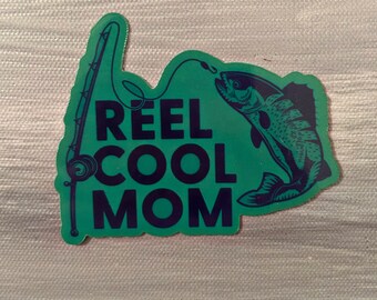 Reel Mom Fishing Sticker, Waterproof Outdoor Sticker
