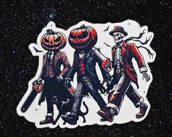 Halloween Posse Waterproof Sticker, Spooky Season Sticker