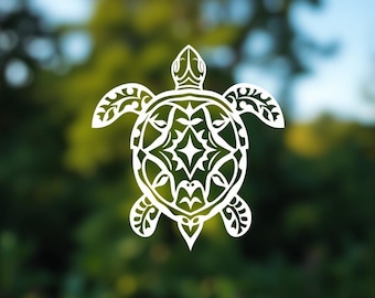Sea Turtle Vinyl Decal: Ocean Lover Car Tattoo