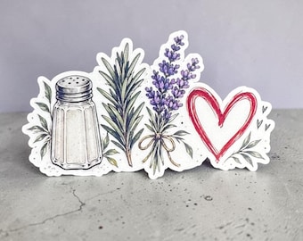 Salt, Rosemary, Lavender, Love Sticker - Magical Whimsy Stickers