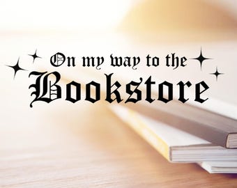 Bookstore Decal: Book Girlie Car Decal