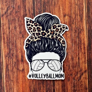Volleyball Mom Sticker: Waterproof Sports Mom Vinyl