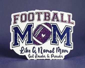 Football Mom Sticker: Waterproof, Scratch-Resistant Vinyl Sticker