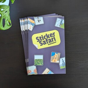 Livre d'aventure safari autocollant Vancouver | Feuilles d'autocollants de la ville de Vancouver | 40 lieux illustrés à découvrir