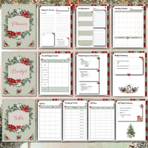 Christmas Planner Printable PDF | Holiday Planner With Clickable Links ...