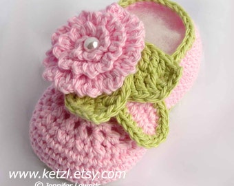 Baby Booties Crochet Pattern flower booties pattern booties crochet baby  shoes girls booties baby crochet flower pattern pink pearl