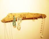 Driftwood Jewelry Organizer Necklace Hanger Earring Tree Earring Display Driftwood Wall Jewelry Rack Bracelet Stand Ring Holder