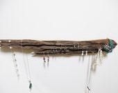 Driftwood Jewelry Organizer Necklace Hanger Earring Tree Earring Display Driftwood Wall Jewelry Rack Bracelet Stand Ring Holder