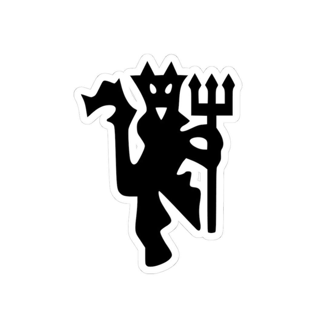 Manchester United Devil Logo Sticker, Football Club Decal, Soccer Team ...