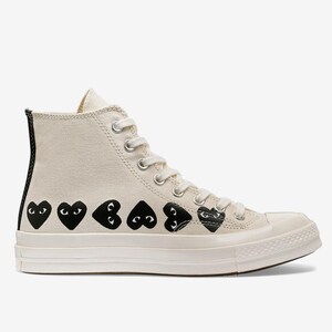 Comme des garcons converse size 6 negro new arrivals