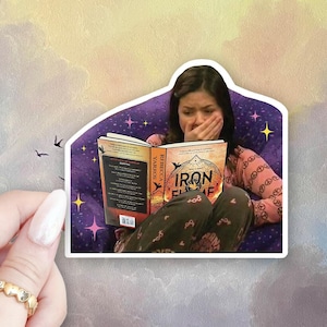 Iron Flame Sticker | Fourth Wing Sticker | iCarly | Sparkle | Kindle Sticker | Sticker | Romantasy | Xaden Riorson | Meme | Kindle Sticker