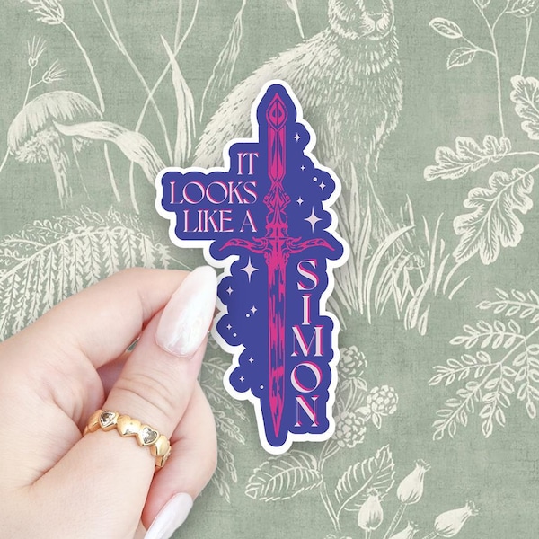 Carrion Swifts Sword Simon | Quicksilver | Callie Hart | Fae & Alchemy | Series | Bookish | Book Sticker | Romantasy | Saeris | Kingfisher