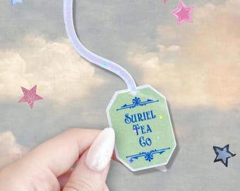 Suriel Tea Co autocollant | Sticker ACOTAR | Éclat | Sticker Kindle | Un parvis d'épines et de roses | Romantisme | Feyre | Livres