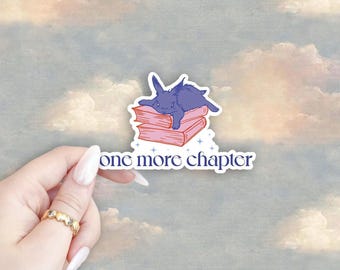 One More Chapter Sticker | Sleepy Bunny Sticker | ACOTAR | Sarah J Maas l | Meme | Bookish | Book Sticker | Romantasy