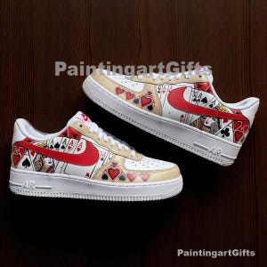 Custom Playing Card Air Force 1, Custom Poker Card, Custom Playing Cards, Poker Custom Air Force 1 Sneaker, Air Force 1 Poker Custom