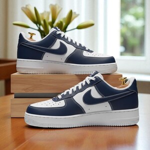 Custom Navi Air Force 1, customized AF1, personalized bridal sneakers, brautsneaker personalisiert, Hand Painted Sneaker, Personalized Shoes