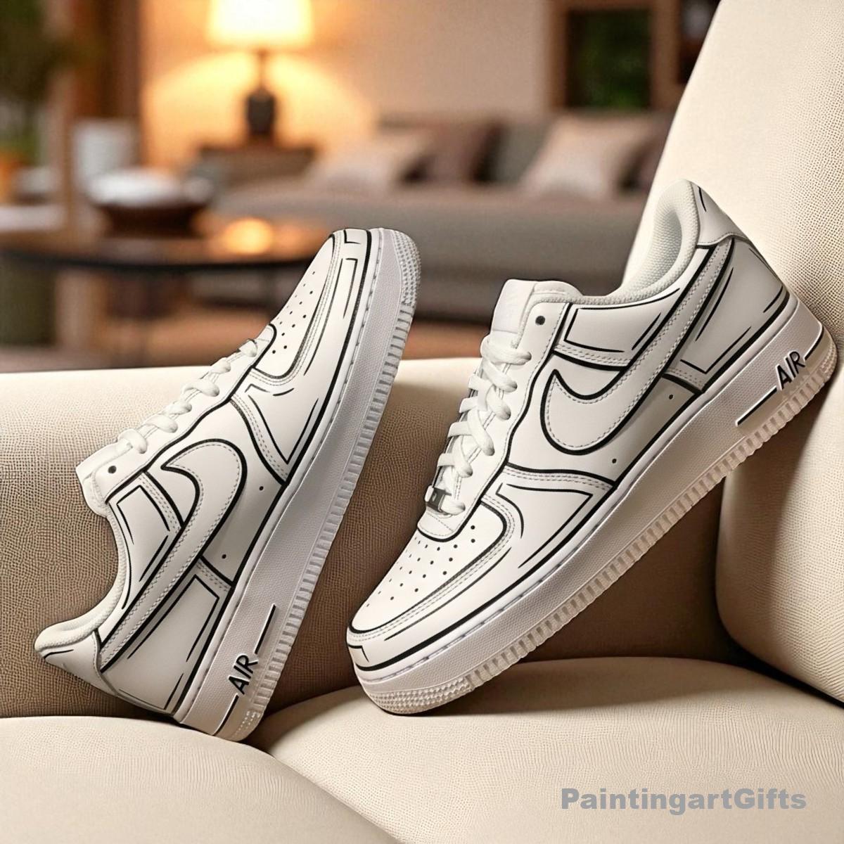 cartoon white air force 1