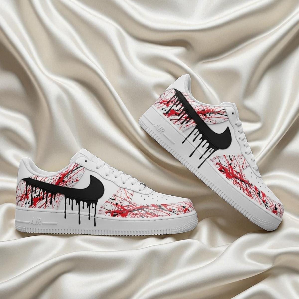 nike shoes with drop of blood