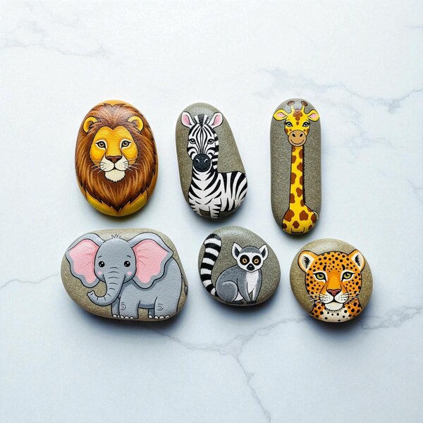 Painted Rocks Animals - Etsy