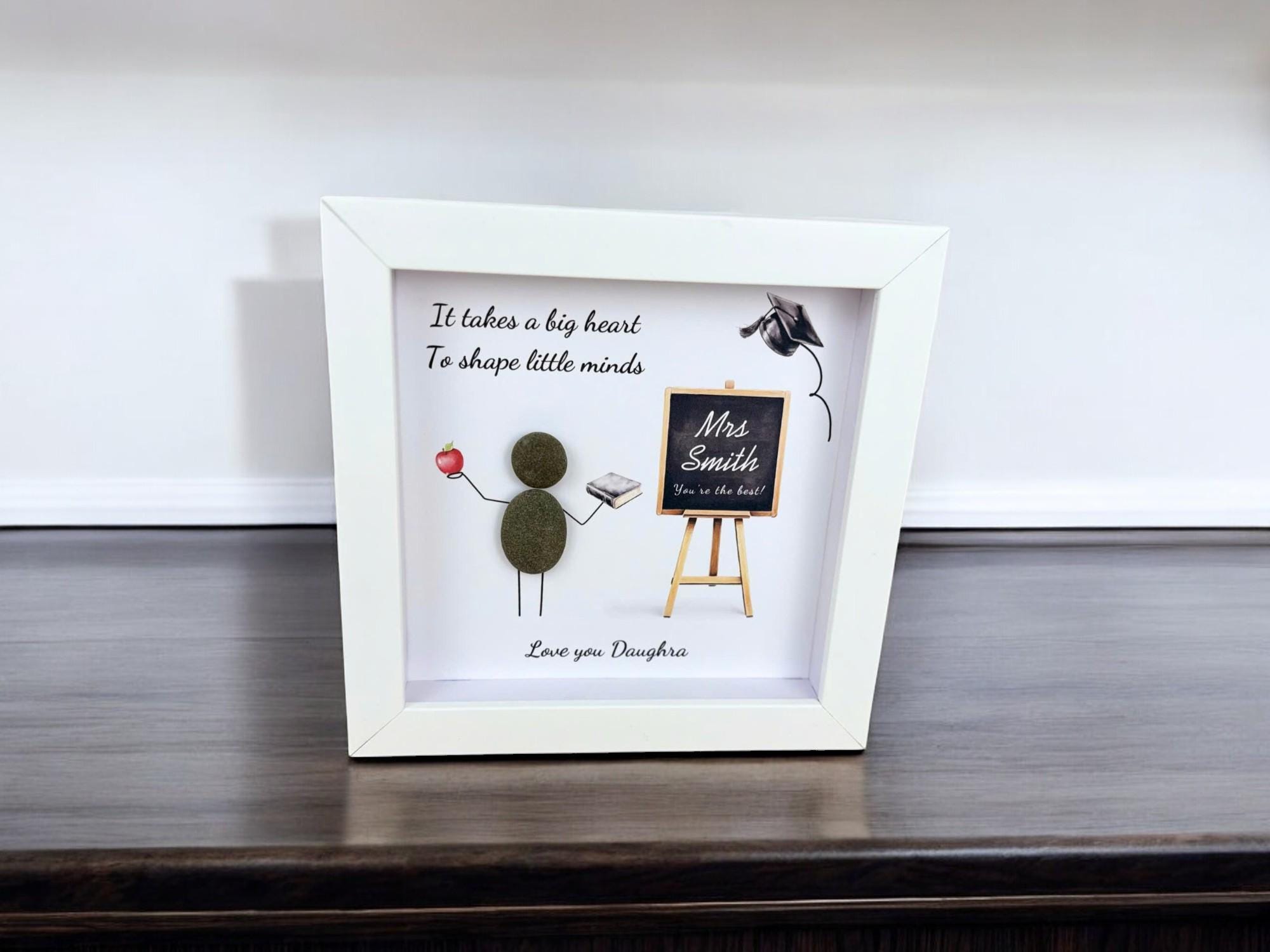 Personalised Graduation Pebble Art, Pebble Art, Graduation Gift 2024 ...