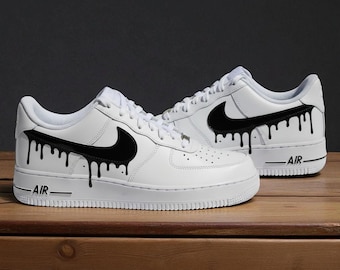 Nike Air Force 1 ドリップペイント ドリッピングペイント エアフォース1 カスタムスニーカー - Etsy