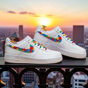 Rainbow Nike Air Force 1 - Etsy display picture 2