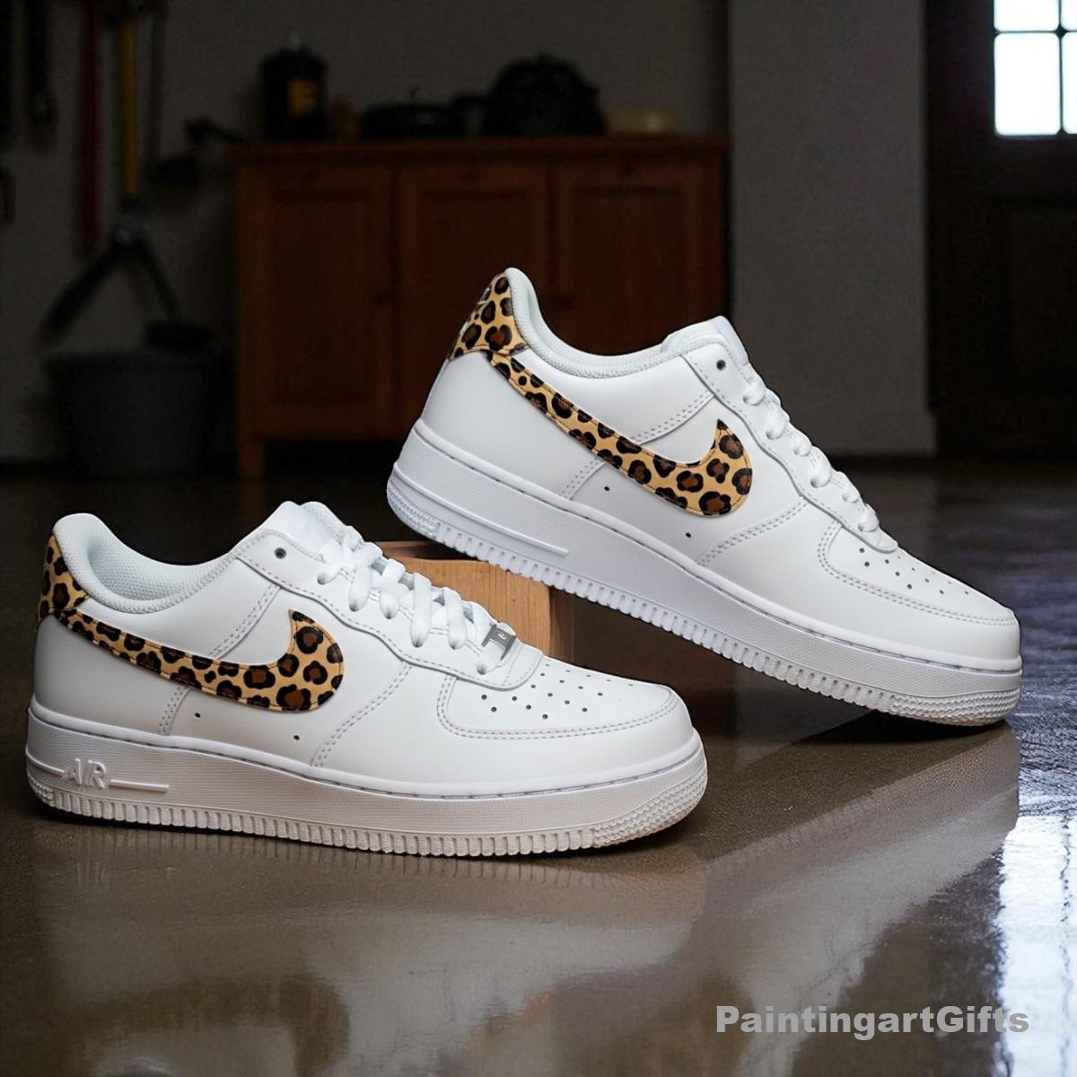 Nike Af1 Nike Schuhe Leo Print Damen Animal Print Nike Schuhe Mit