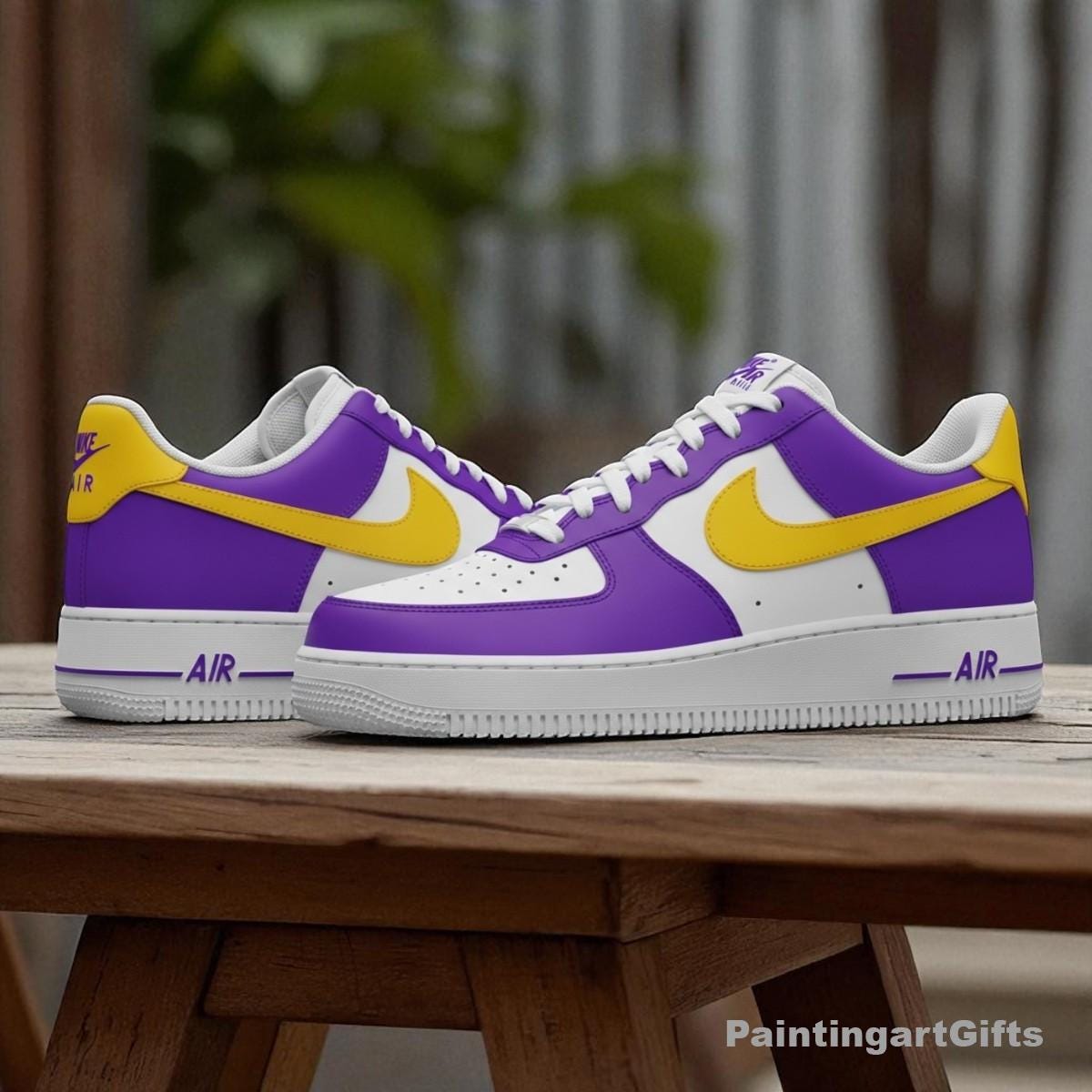 Nike Air Force 1 Lakers - Etsy