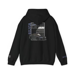 JDM Car Enthusiast Hoodie, Nissan S15 Pullover, Drift Racing Sweatshirt, Car Lover Gift, Turbo Drift Hooded Jumper