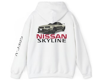 Nissan Skyline GTR Spec V Hoodie, JDM Car Enthusiast Pullover